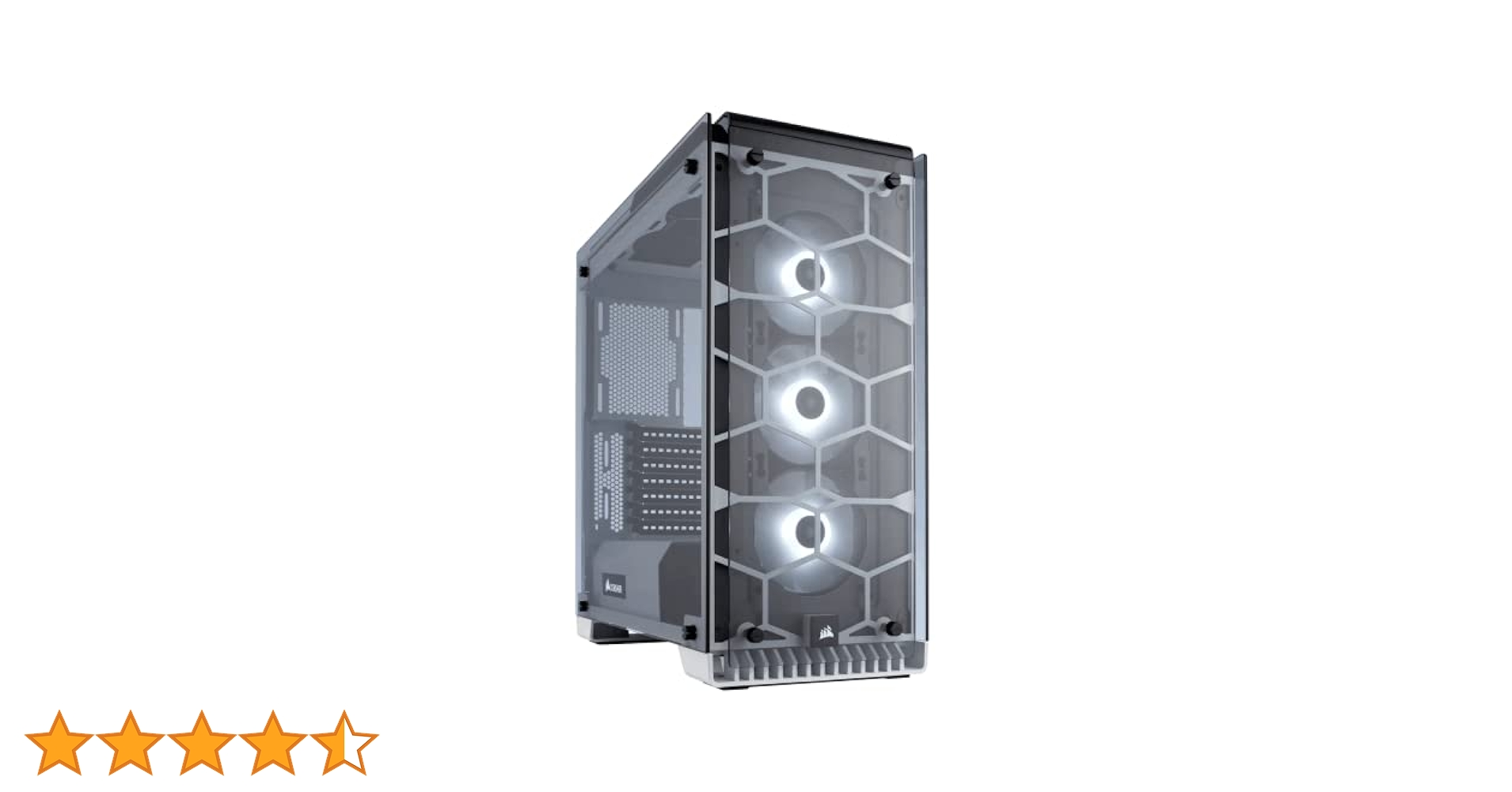 Corsair Crystal 570X ホワイト ミッドタワーPCケース Amazon | Corsair Crystal 570X WHITE RGB ミドルタワー型PC